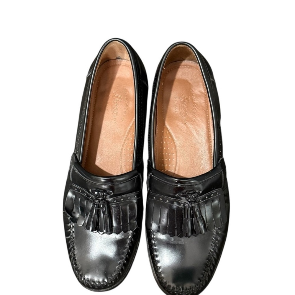G.H. Bass & Co. Black Leather Tassel Loafers